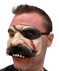 Rubber Johnnies Pirate Half Face Mask