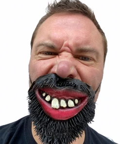 Rubber Johnnies Half Face Masks Beardy Half Face Mask