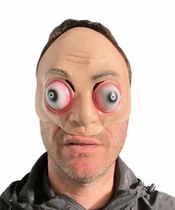 Rubber Johnnies Half Face Masks Bug Eyes Half Face Mask