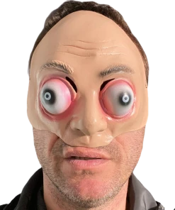 Rubber Johnnies Half Face Masks Bug Eyes Half Face Mask