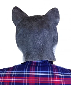 Rubber Johnnies Black & White Cat Mask