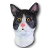 Rubber Johnnies Black & White Cat Mask