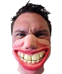 Rubber Johnnies Big Teeth Half Face Mask