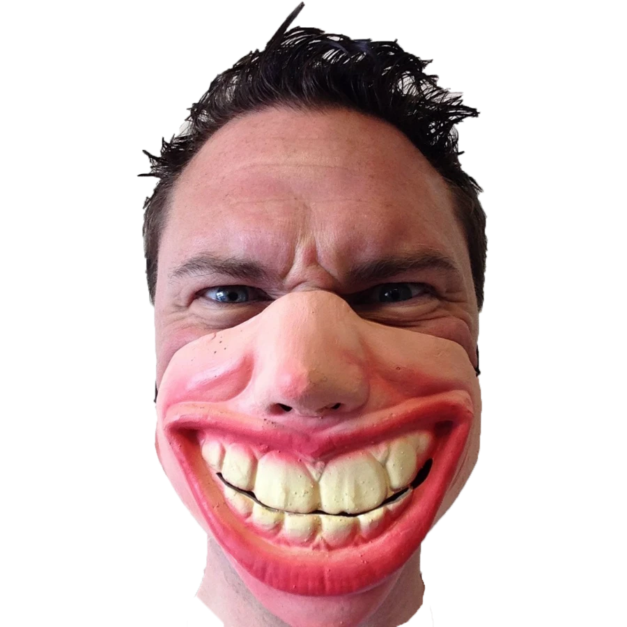 Rubber Johnnies Big Teeth Half Face Mask 1 Rubber Johnnies Big Teeth Half Face Mask