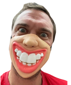 Rubber Johnnies Big Teeth Half Mask (High Quality) Half Face Masks