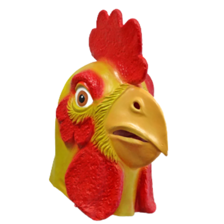 Rubber Johnnies Chicken Mask Animal Masks 1 Rubber Johnnies Chicken Mask Animal Masks