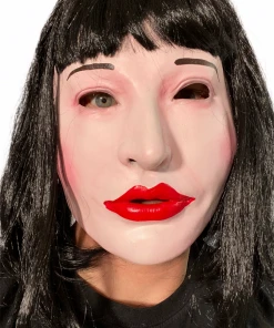 Rubber Johnnies White Female 'DEMI' Lady Doll Mask Masks