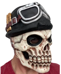 Rubber Johnnies Skull Pilot Mask Horror Masks