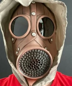 Rubber Johnnies Horror Masks Gas Mask With Goggles & Hood