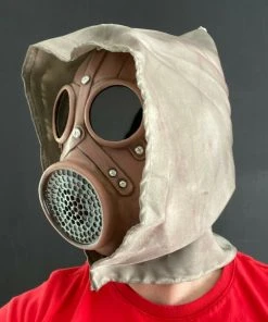 Rubber Johnnies Horror Masks Gas Mask With Goggles & Hood