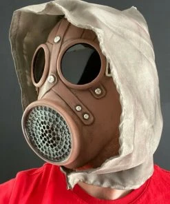 Rubber Johnnies Horror Masks Gas Mask With Goggles & Hood