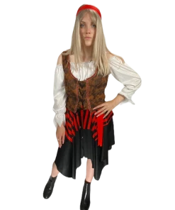 Rubber Johnnies Caribbean Pirate Costume Womens Costumes