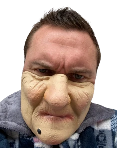 Rubber Johnnies Grumpy Granny Half Mask