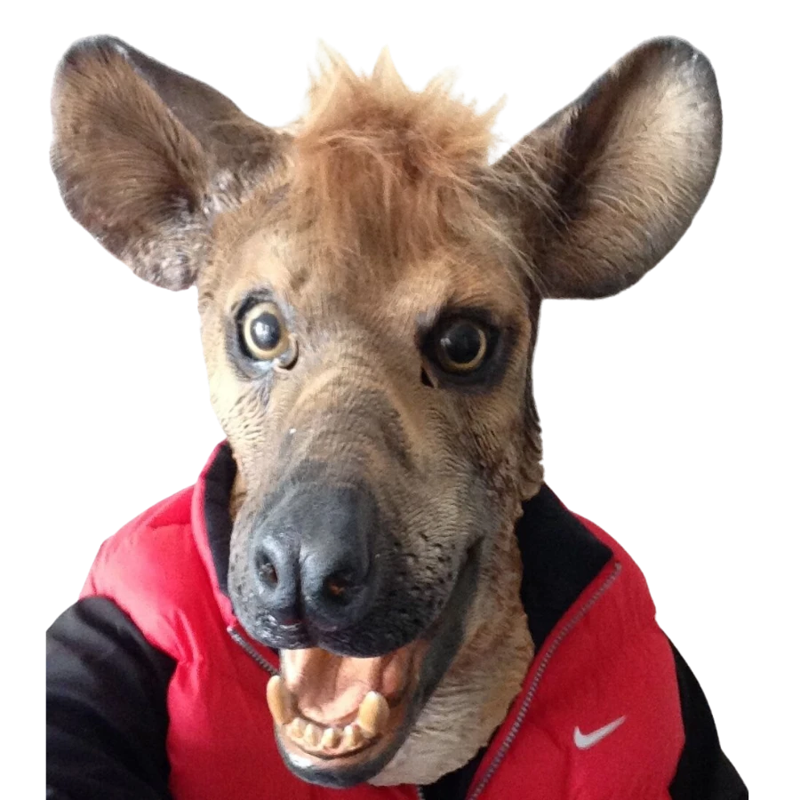 Rubber Johnnies Hyena Mask Animal Masks 1 Rubber Johnnies Hyena Mask Animal Masks
