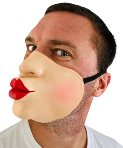 Rubber Johnnies Jagger Lips Half Mask Half Face Masks