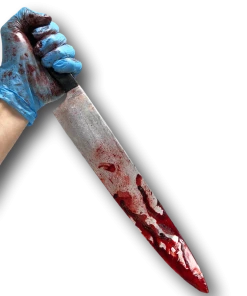 Rubber Johnnies Movie Props Bloody Kitchen Knife