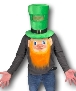 Rubber Johnnies St Patricks Day St. Patricks Day Ireland Top Hat & Mask