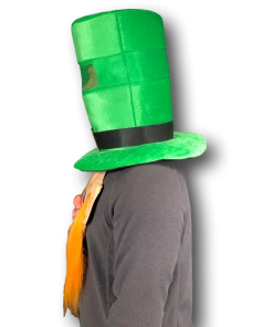 Rubber Johnnies St Patricks Day St. Patricks Day Ireland Top Hat & Mask