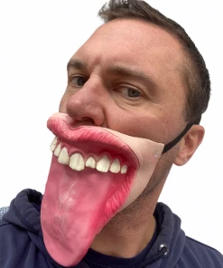 Rubber Johnnies The Lick 'Big Tongue' Half Face Mask