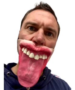 Rubber Johnnies The Lick 'Big Tongue' Half Face Mask