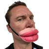 Rubber Johnnies Big Lips Half Face Mask Half Face Masks