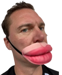 Rubber Johnnies Big Lips Half Face Mask Half Face Masks