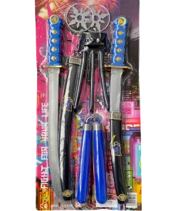 Rubber Johnnies Movie Props Kids Ninja Master Sword Toy Weapons