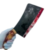 Rubber Johnnies Movie Props Bloody Meat Cleaver