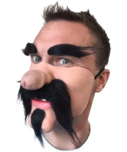 Rubber Johnnies Mexican Gringo Dick Nose Mask Half Face Masks