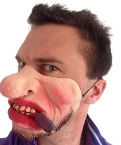 Rubber Johnnies Pirate Half Mask Half Face Masks