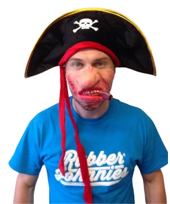 Rubber Johnnies Hats Pirate Skull And Bones Hat