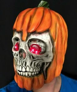 Rubber Johnnies LED Pumpkin Mask. Horror Masks