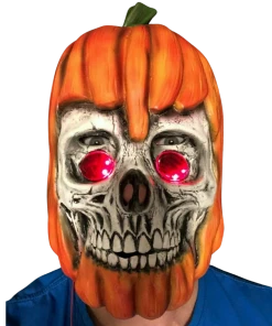Rubber Johnnies LED Pumpkin Mask. Horror Masks