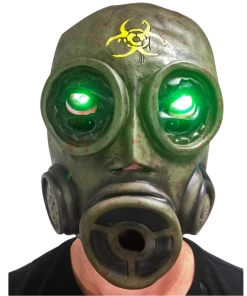 Rubber Johnnies LED Light Up Gas Mask