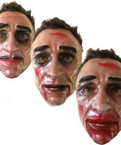 Rubber Johnnies Plastic Purge Style Transparent Face Mask. Miscellaneous