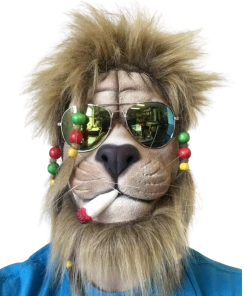 Rubber Johnnies Animal Masks Rasta Lion Mask