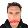 Rubber Johnnies Half Face Masks Sausage Lips Half Mask