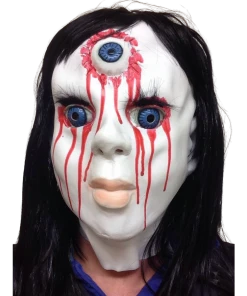 Rubber Johnnies Horror Masks Scary China Doll Mask (Bloody)