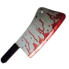 Rubber Johnnies Bloody Meat Cleaver Movie Props