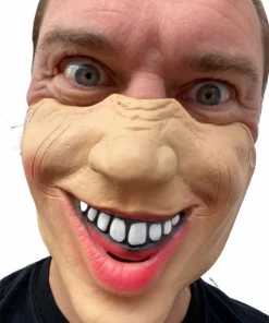 Rubber Johnnies Smiley Guy Half Face Mask