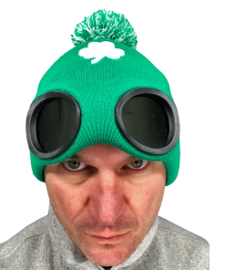 Rubber Johnnies St Patricks Day St Patrick`s Day Ireland Green Beanie Goggle Hat