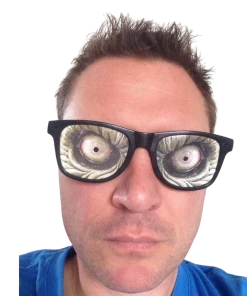 Rubber Johnnies TM Zombie Eye Glasses